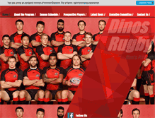 Tablet Screenshot of dinosrugby.com